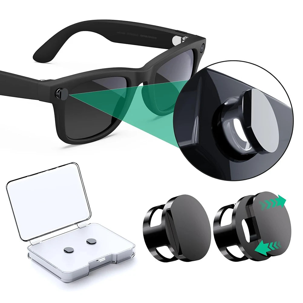 For Meta Smart Glasses Light Blockers,For Ray-Ban Meta Camera Led Cover,100% Led Light Blocking Efficiency, Privacys Accessories Peaceful Pleasures Health and Wellness