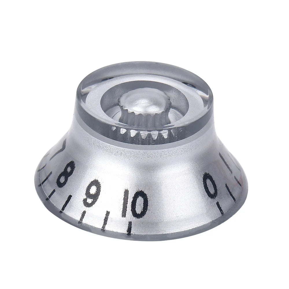 Hat Transparent Volume Tone Control Knob Electric Guitar Dia Hole