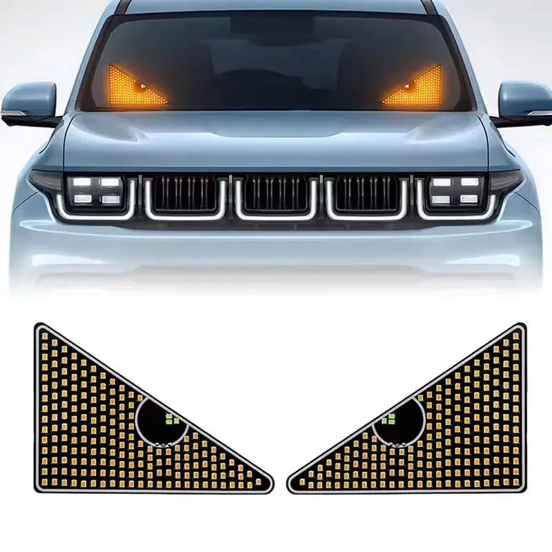 Devil's Eye Car LED Window Light – 11 Modes USB Powered