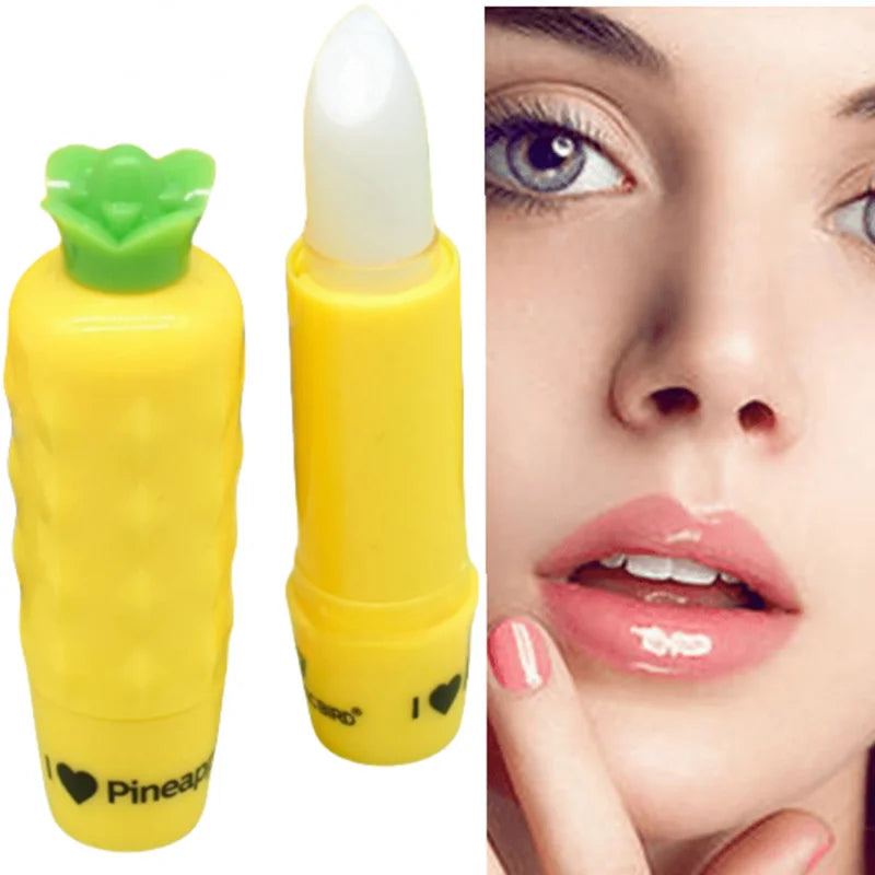 4PCS ROMANTIC BIRD Pineapple Fruit Scented Moisturizing Lip Balm LIP BALM LIP OIL Sets Gifts for Women IMAN OF NOBLE Peaceful Pleasures Health and Wellness