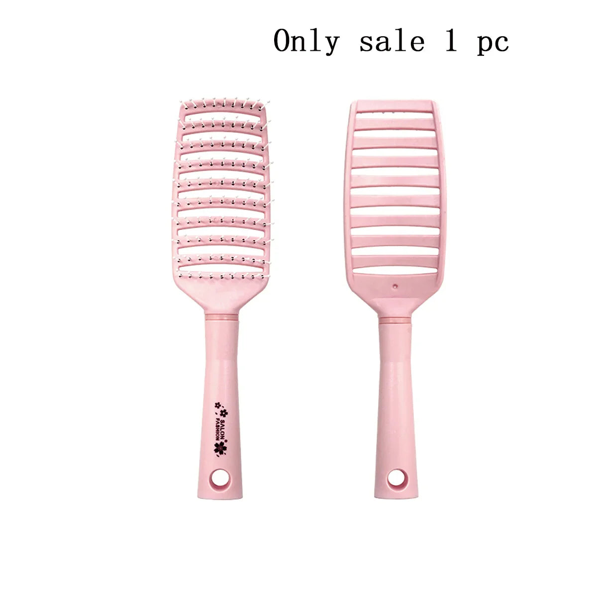 Cherry Blossom Pink Vent Hair Brush – Round-Tip Bristles