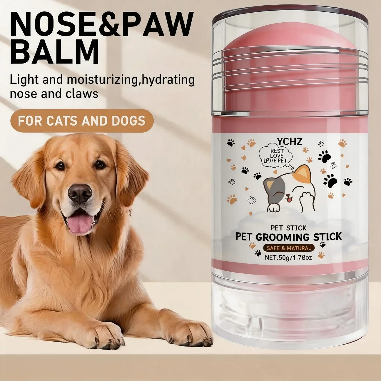 Dog & Cat Paw Nose Moisturizing Cream – 50g Pet Paw Care