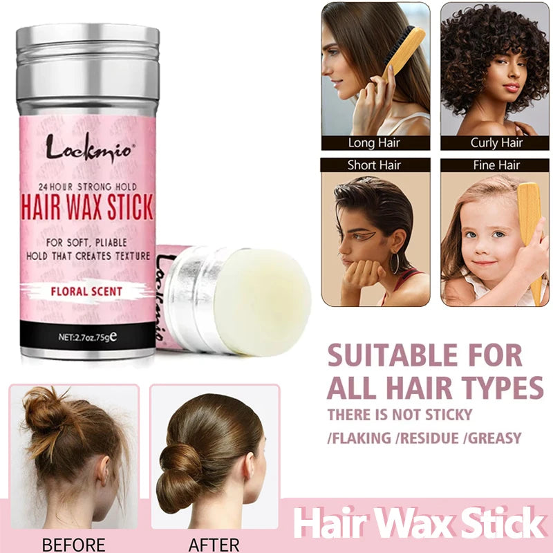 2026 Professional Women's Styling Wax Anti-Frizz Pomade Smoothing Back Hair Mud Messy Hair Control Rod for Natural Wigs Peaceful Pleasures Health and Wellness