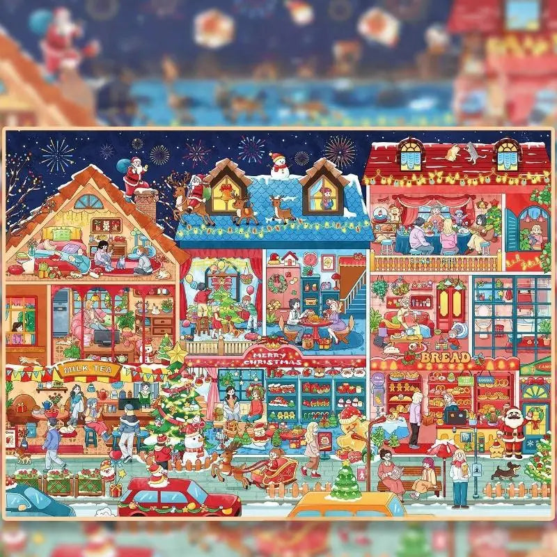 Kawaii Christmas 3D Miniature Scene Stickers – DIY Scrapbook