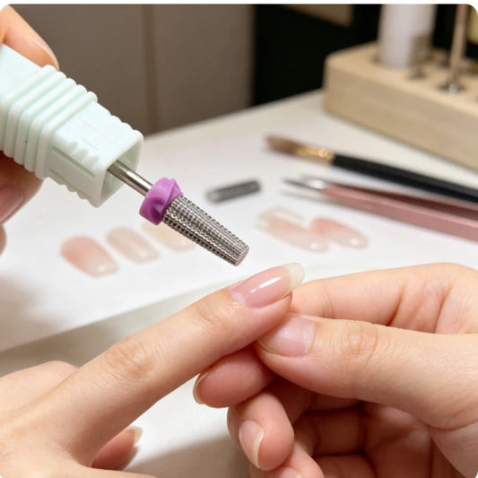 Small-head Tungsten Steel Nail Polish Remover Grinding Head Nail Removal and Dead Skin Removal Rotating File Peaceful Pleasures Health and Wellness