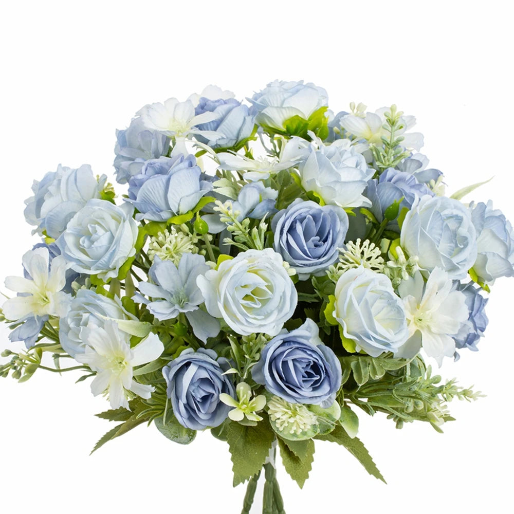 Silk Rose Artificial Flowers for Wedding, Home & Garden Decor