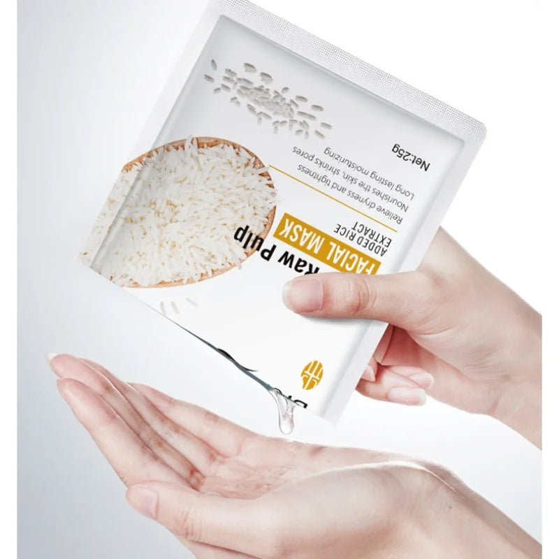 Rice Puree Facial Mask – Rice & Grape Seed Extract Sheet Mask