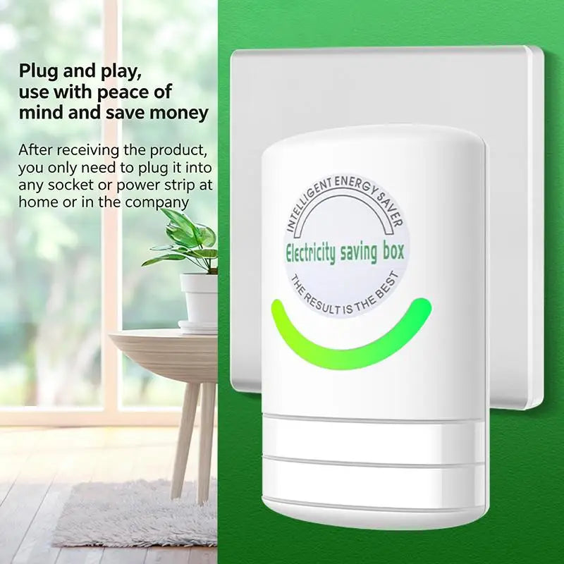 Home Office Energy Saving US Plug Stable Voltage Electricity Save Box Electricity Energy Saver Pro Power Save For Office Kitchen Peaceful Pleasures Health and Wellness