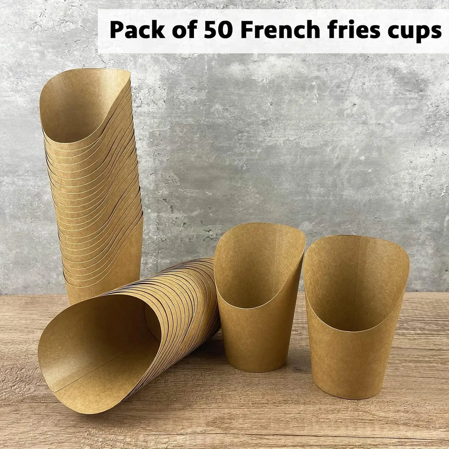 15/50/100 PCS French Fries Holder, 12oz Disposable Paper French Fries Cups Charcuterie Cups for all Occasions (12oz) Potato Chip Peaceful Pleasures Health and Wellness