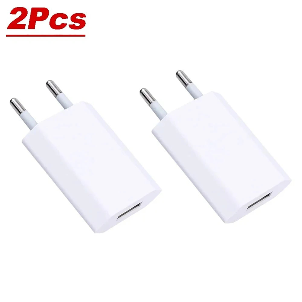 Mini USB EU Wall Charger 5V 1A | iPhone & Android 1–5 Pack