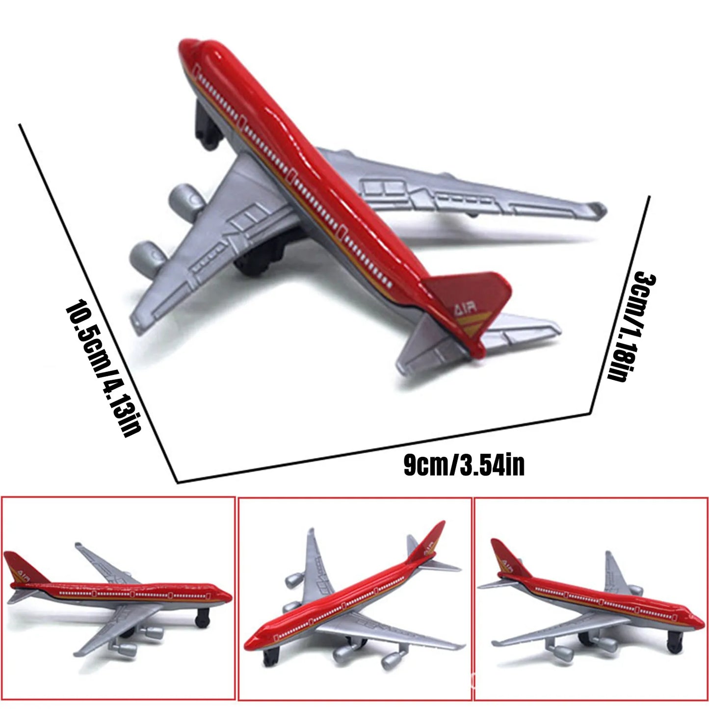 6-Pack Die-Cast Metal Airplane Toys for Kids Ages 3–12
