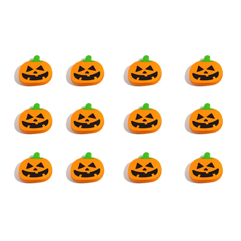 12-Pack Halloween Cartoon Erasers for Kids – Pumpkin Ghost Bat
