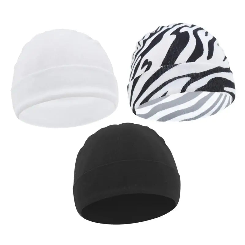 3-Pack Soft Cotton Baby Hats | Newborn Caps 0–6 Months
