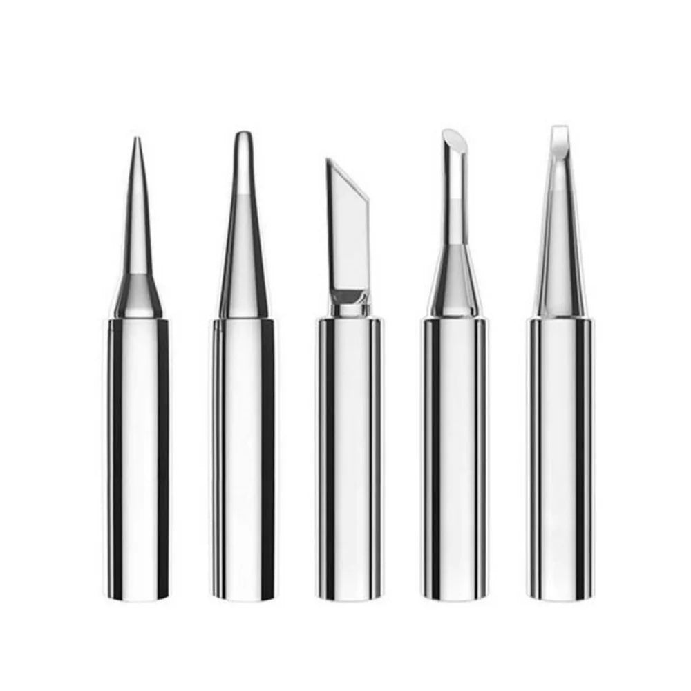 5-Pc 900M Pure Copper Soldering Iron Tips Set for 936 Station