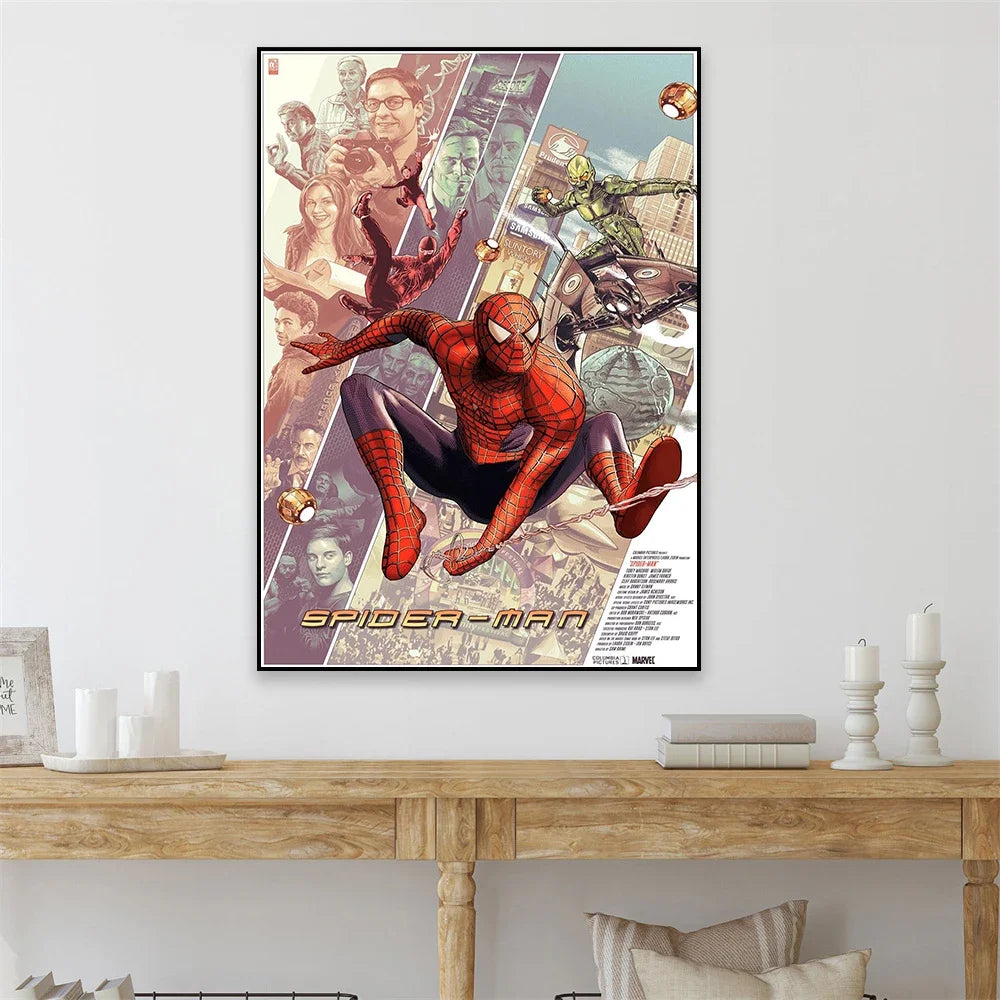 Daredevil Poster Superhero Daredevil Poster Comics Art Canvas Painting Minimalist Vintage Movie Art Print Bedroom Decor Peaceful Pleasures Health and Wellness