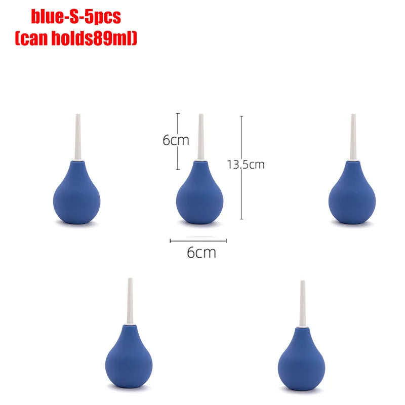 Anal Douche Bulb – 4 Sizes, Anti-Backflow Personal Hygiene Cleansing