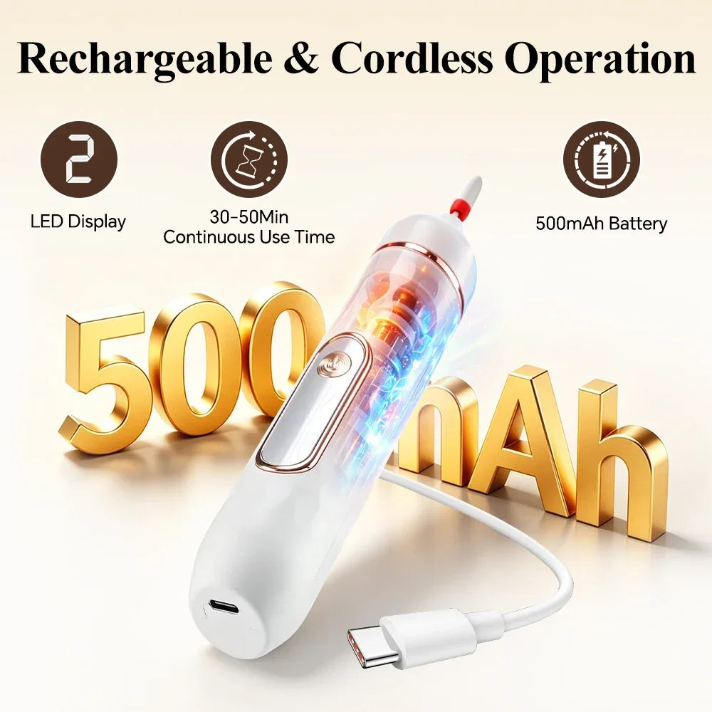 AFDEAL 2-in-1 Cordless Electric Nail Drill & Callus Remover Kit