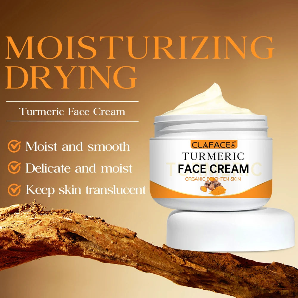 Turmeric Whitening Face Cream Reduce Wrinkle Lighten Fine Lines Makes Skin Look More Youthful Birghten Moisturize Facial Care Peaceful Pleasures Health and Wellness
