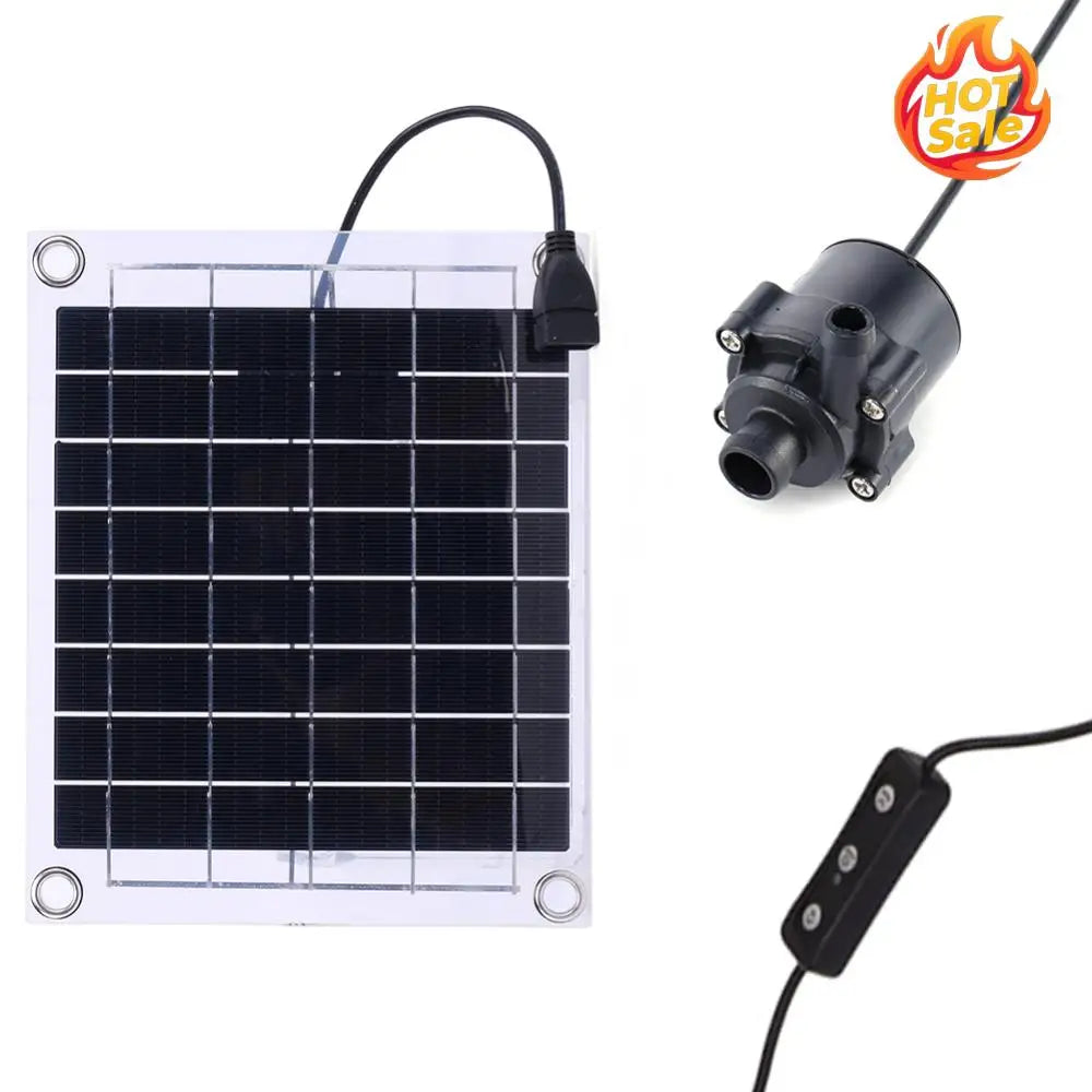 VODOOL 12V 10W Solar Water Pump Kit – Garden, Pool & Pond
