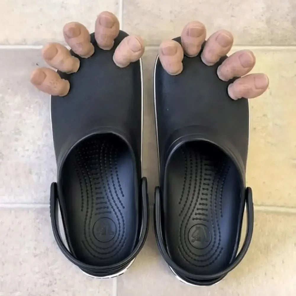 1PC 3D Creative Big Toe Alligator Hanging Shoe Toe Personality Decoration Funny Crocs Decor Creative Shoe Decoration Accessories Peaceful Pleasures Health and Wellness