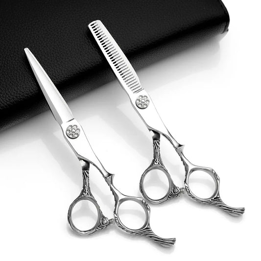 Titan professional hairdressing scissors hairdresser's scissors 5.5 inch cut thinning barber tool Peaceful Pleasures Health and Wellness 1set