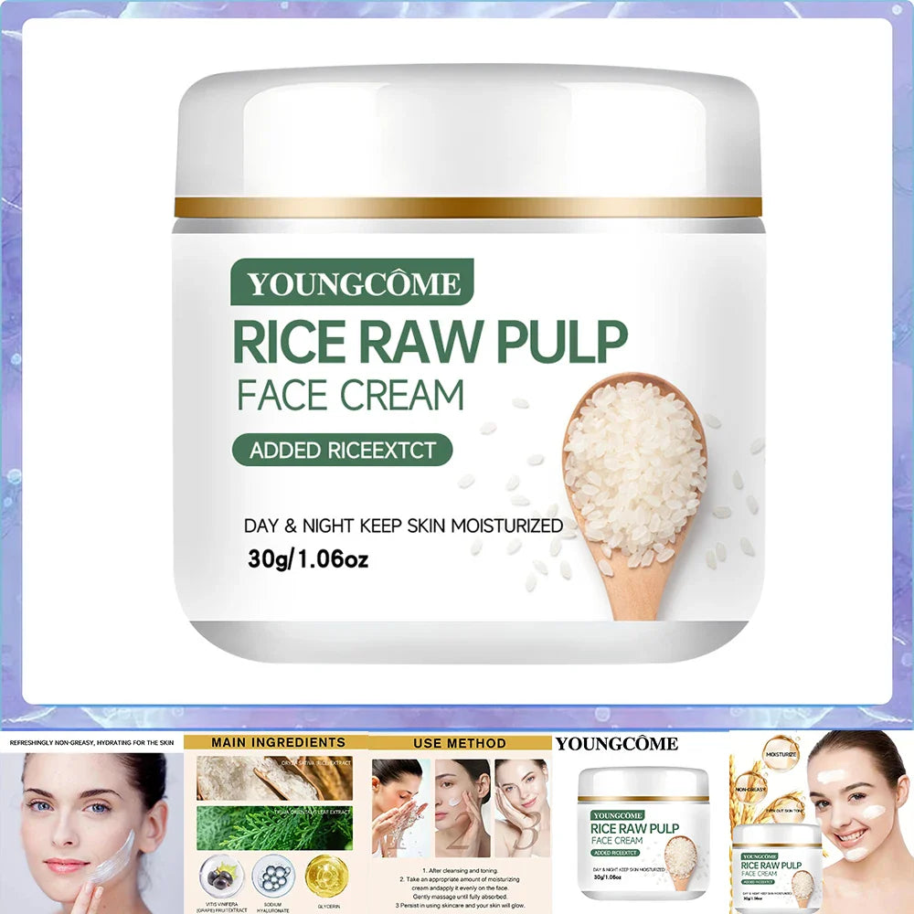 Rice Bran & Ceramide Face Cream – Brightening Moisturizer 60g