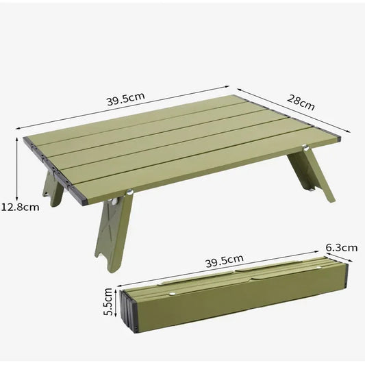 Mini Aluminum Alloy Folding Table | Portable Camping Table Folding Camping Table Peaceful Pleasures Health and Wellness