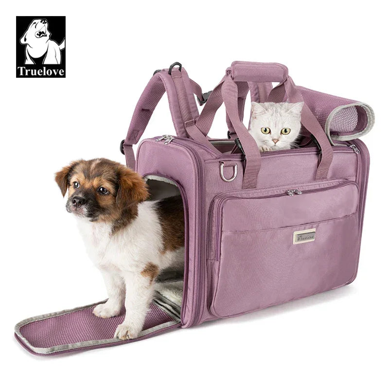Truelove Waterproof Pet Carrier Bag for Small Dogs Cats High-Grade Polyester,Eco-Friendly & Airline Approved Design TLX2971 Peaceful Pleasures Health and Wellness