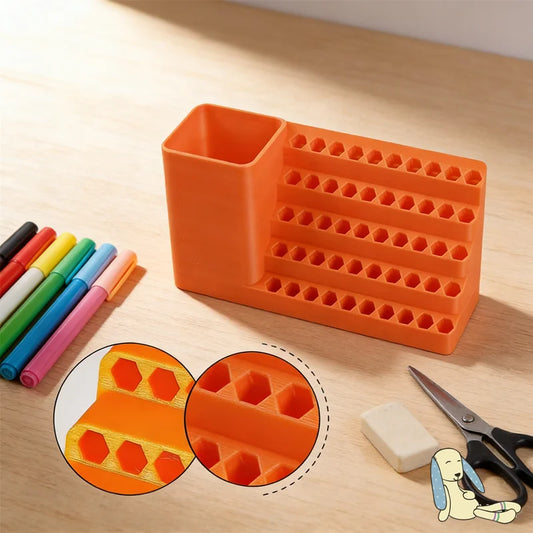 50-Hole Hex Shank Screwdriver Bit Organizer Stand & Storage Bit Organizer Stand Peaceful Pleasures Health and Wellness