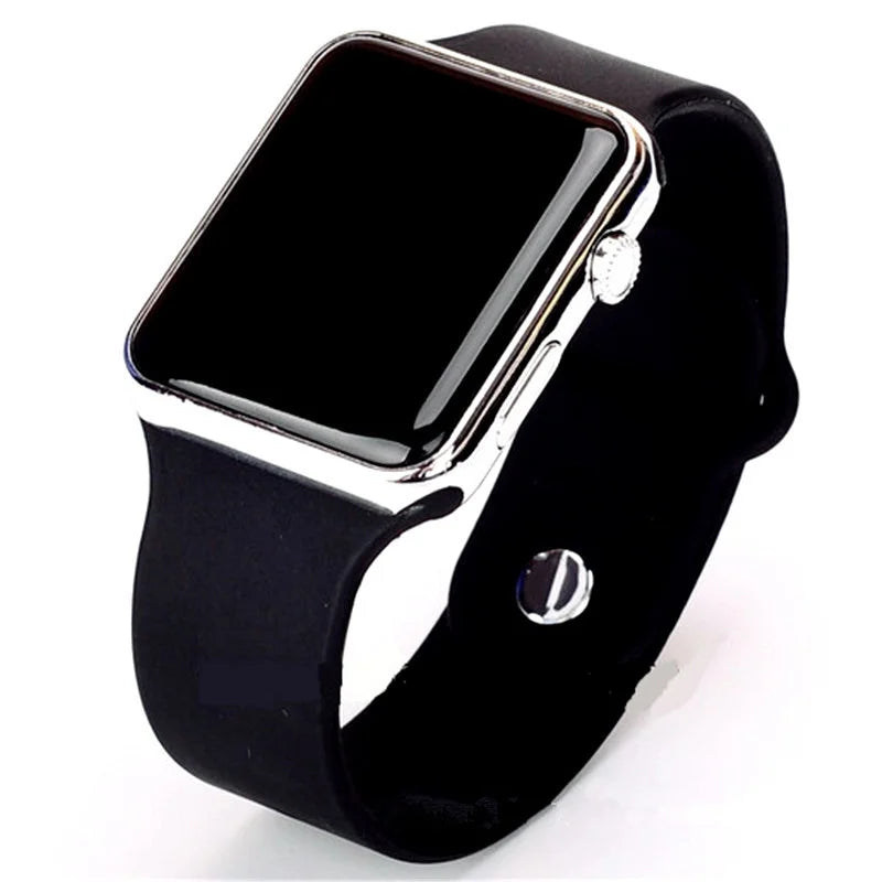 RUNERR Men's LED Digital Sport Watch – Square Dial Silicone Band