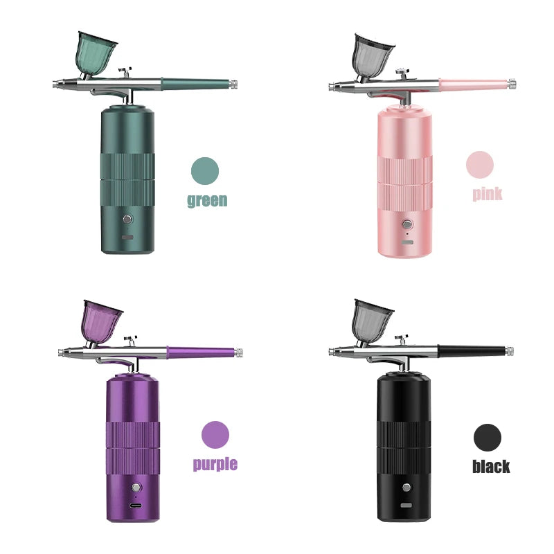 High Pressure Nano Oxygen Injector Multi-Function Household Spray Tattoo Spray Gun Face Humidifier USB Water Replenisher Manicur Peaceful Pleasures Health and Wellness