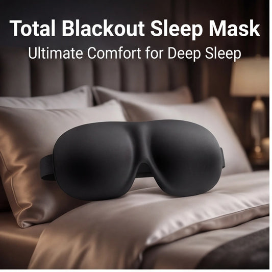 Breathable 3D Adjustable Sleep Mask – Blocks Light, Allows Air Circulation for Eyes, Unisex Comfort Fit Peaceful Pleasures Health and Wellness