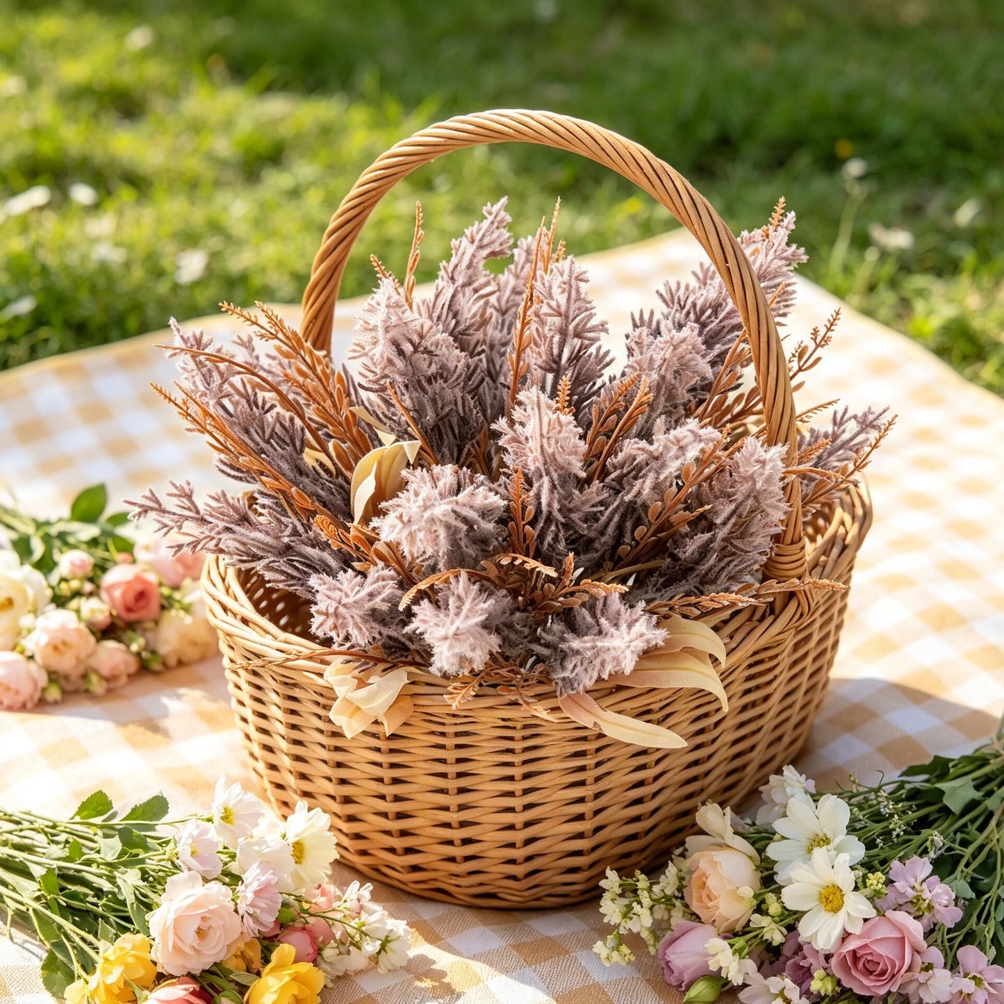 Artificial Silk Reed Stems – Wedding & Home Garden Decor