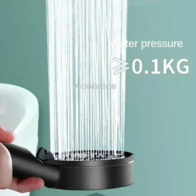 High Pressure Handheld Shower Head – 3 Modes, Water Saving