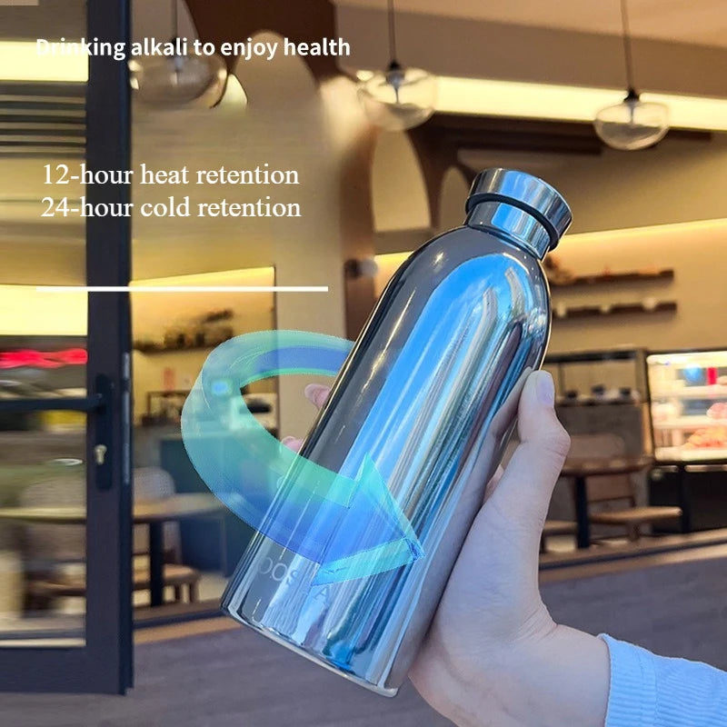 Mirror-Finish Stainless Steel Insulated Travel Cup 500ml Insulated Travel Cup Peaceful Pleasures Health and Wellness