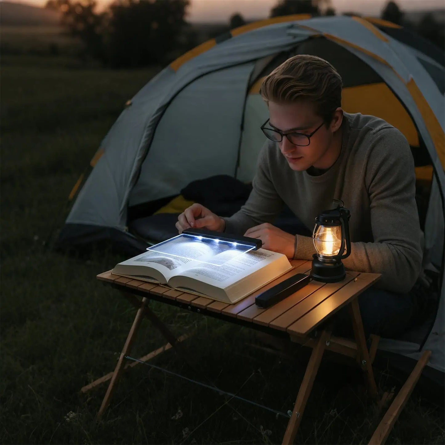 LED Flat Panel Book Light – Eye-Friendly Night Reading Lamp