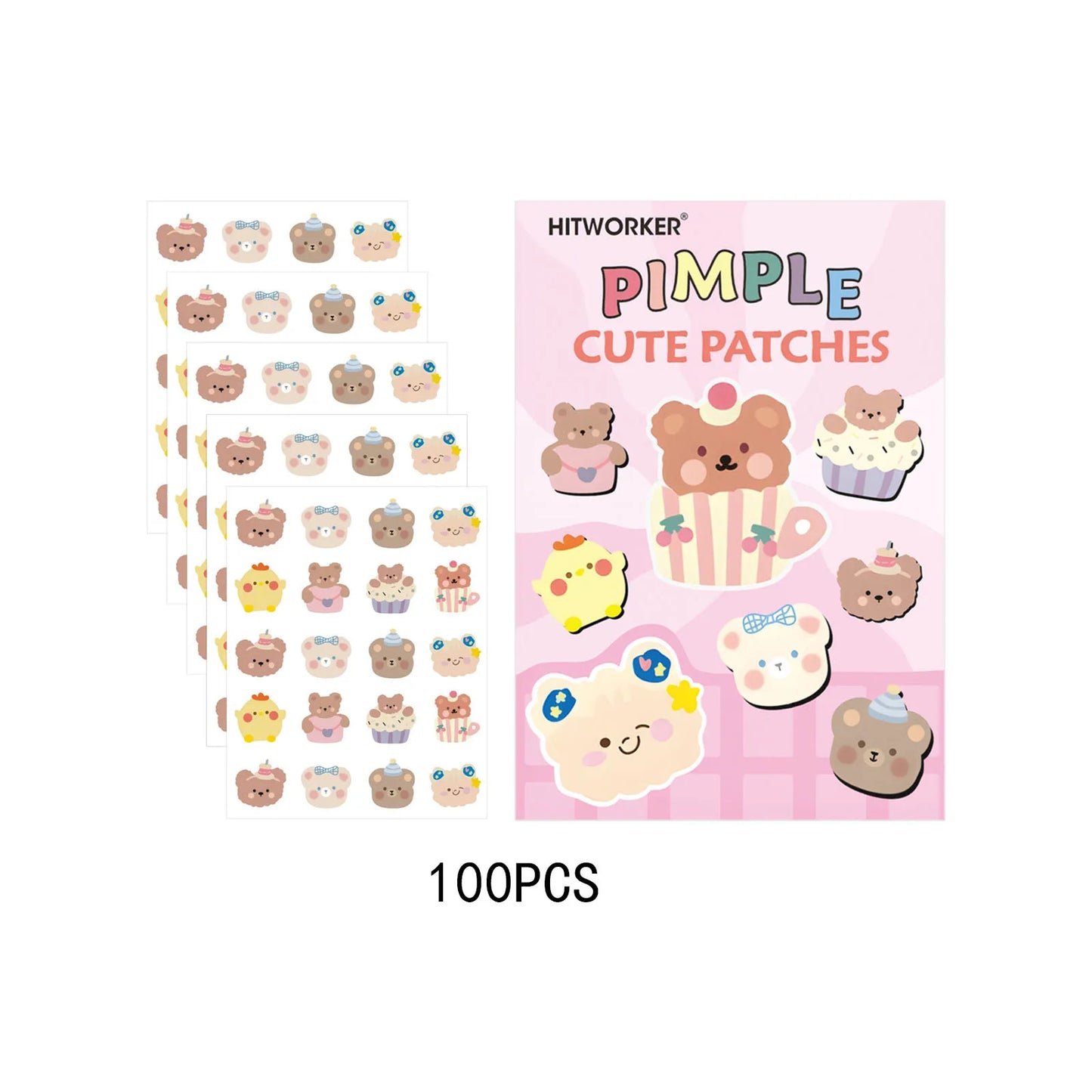 Invisible Hydrocolloid Acne Patches – Waterproof, All Skin Types
