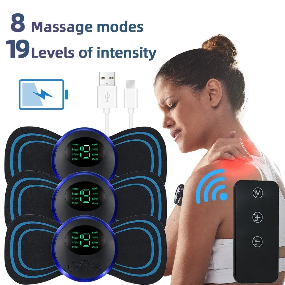 EMS Microcurrent Neck & Body Massager – Low Frequency Portable