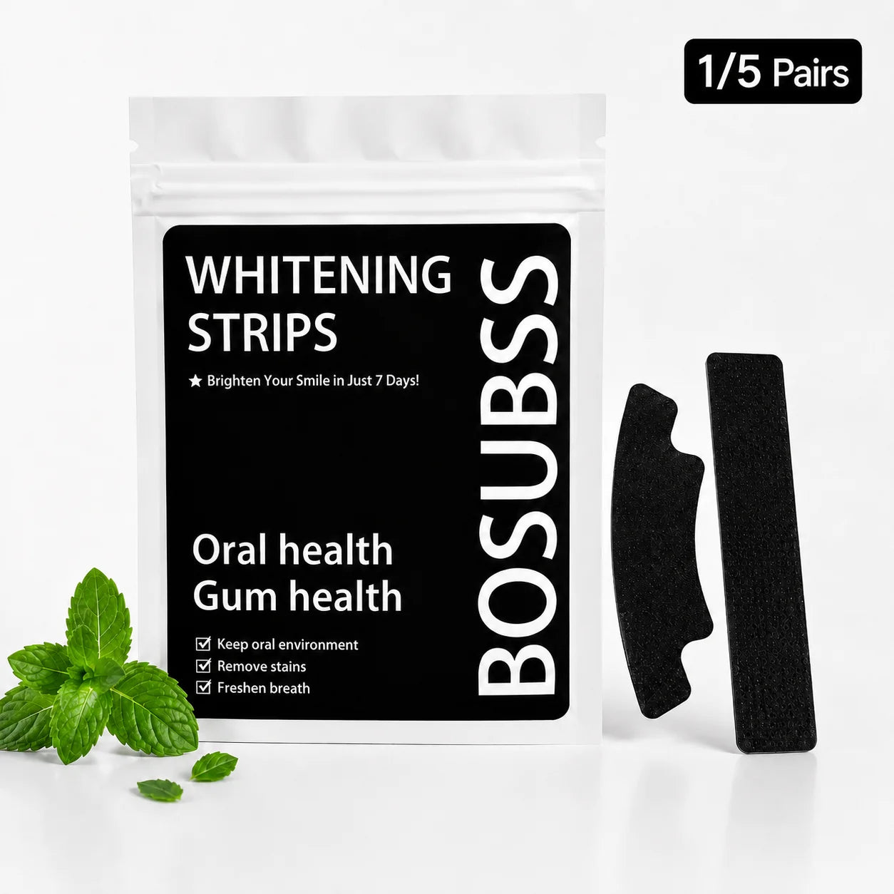 Teeth Brightening Strips 5 Pairs – Daily Smile Care