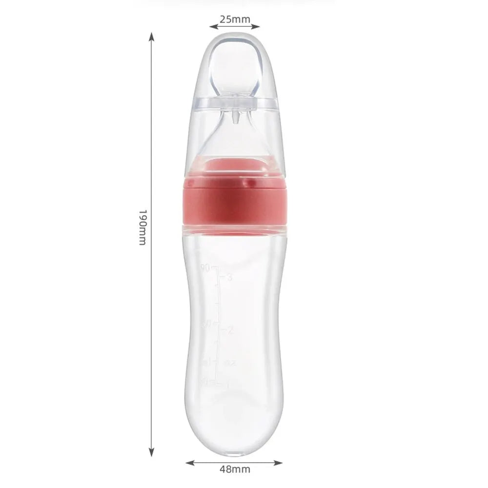 90ML Baby Fruit Feeder Squeeze Spoon – BPA-Free Silicone