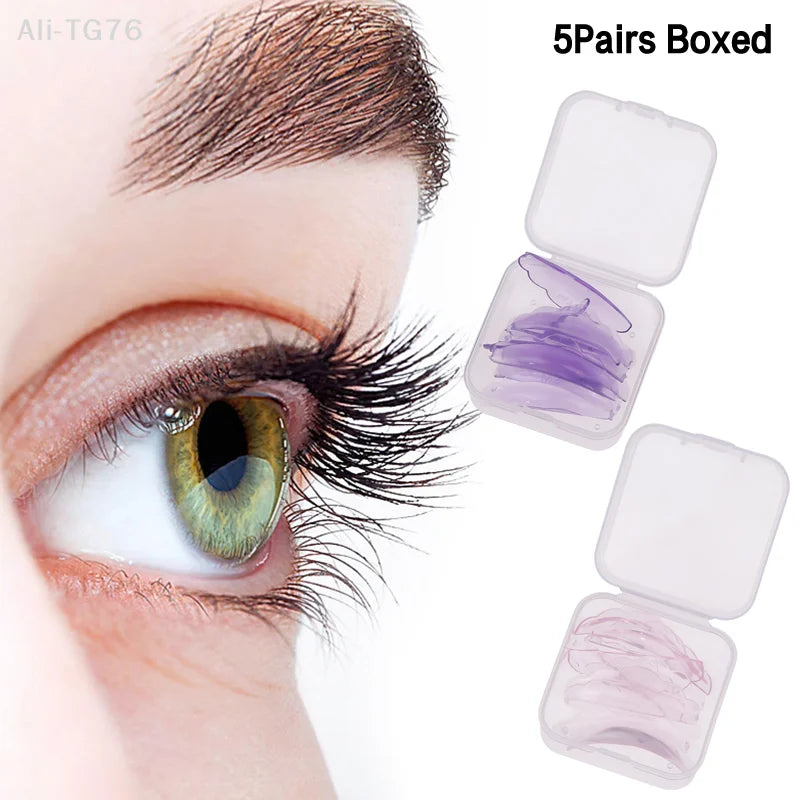 Silicone Eyelash Perm Pads 5 Pairs – Reusable Lash Lift Kit