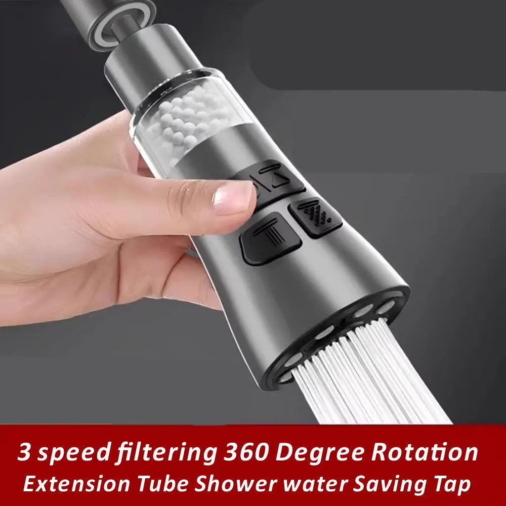 360° Rotating Faucet Aerator Extender – Splash Filter Nozzle
