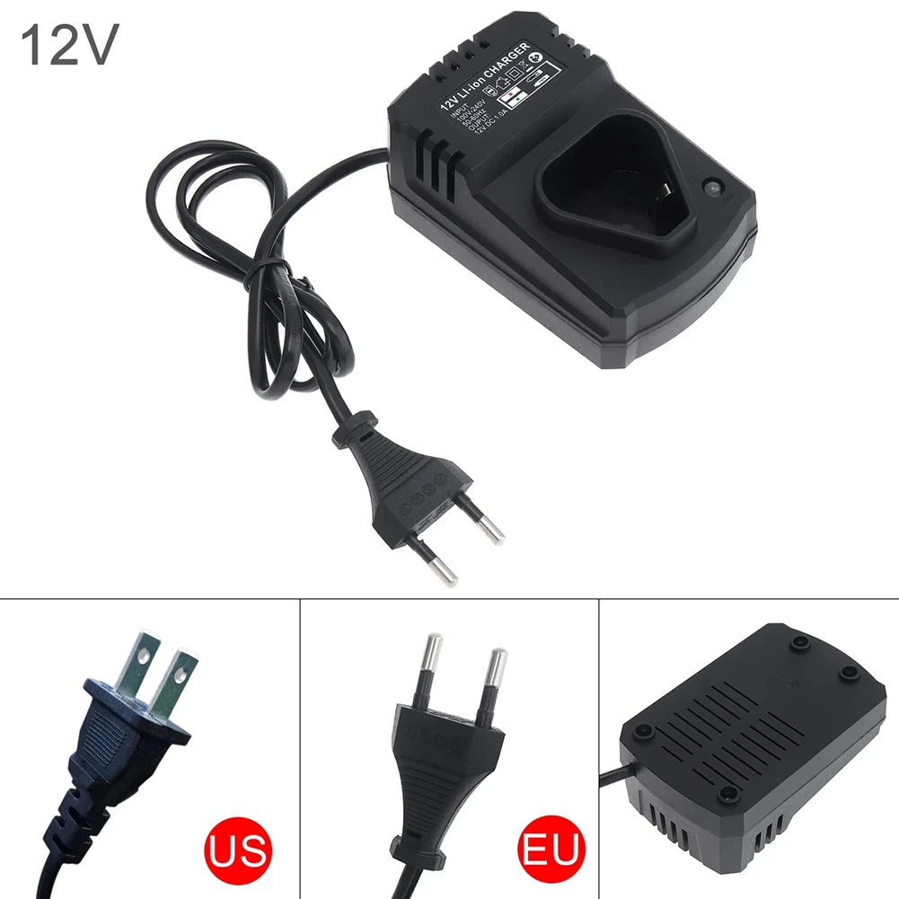 12V DC US EU Li-ion Rechargeable Charger Support 110-240V Electrical