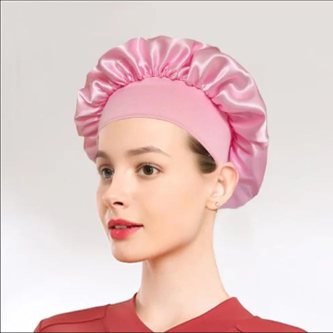 Satin Silk Sleeping Headband & Shower Cap for Women