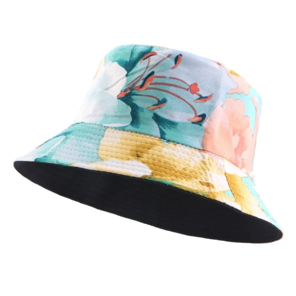 Reversible Printed Bucket Hat – Unisex Beach Sun Hat