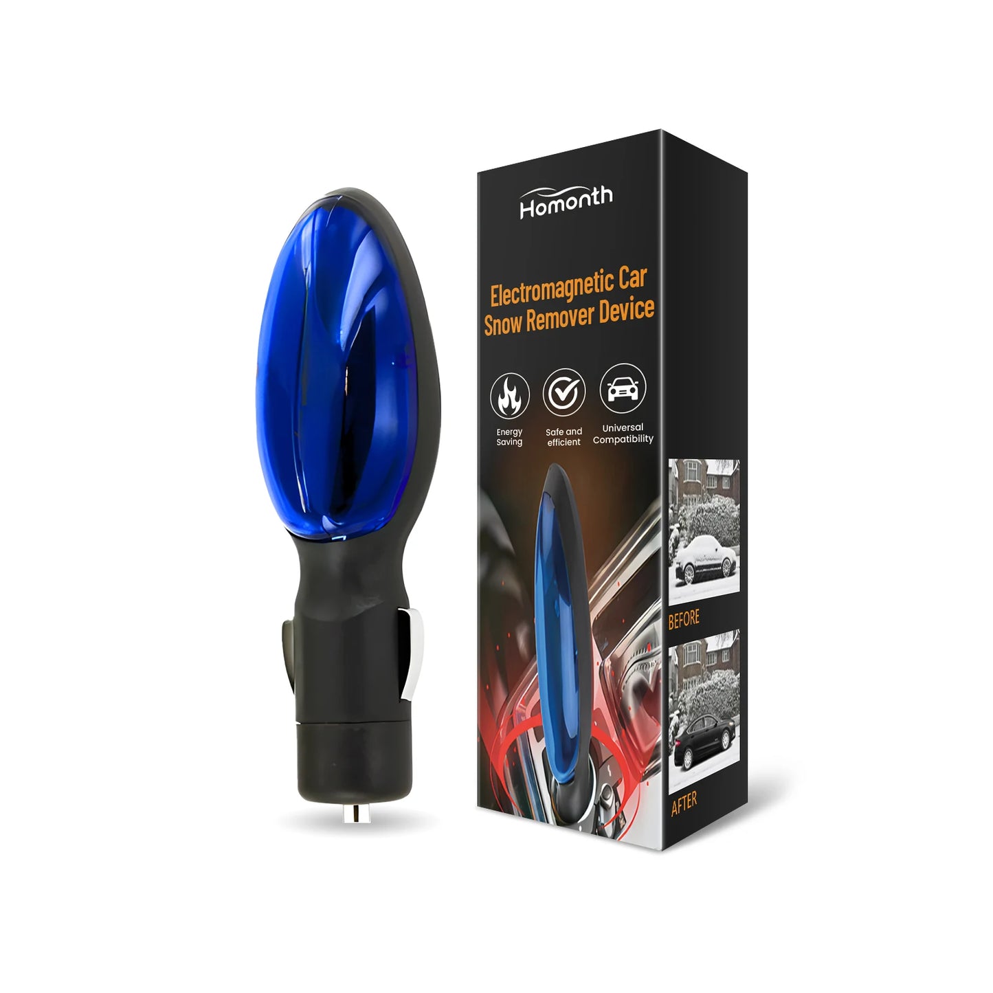 Portable Electromagnetic Car Deicer – Windshield Ice & Snow Remover