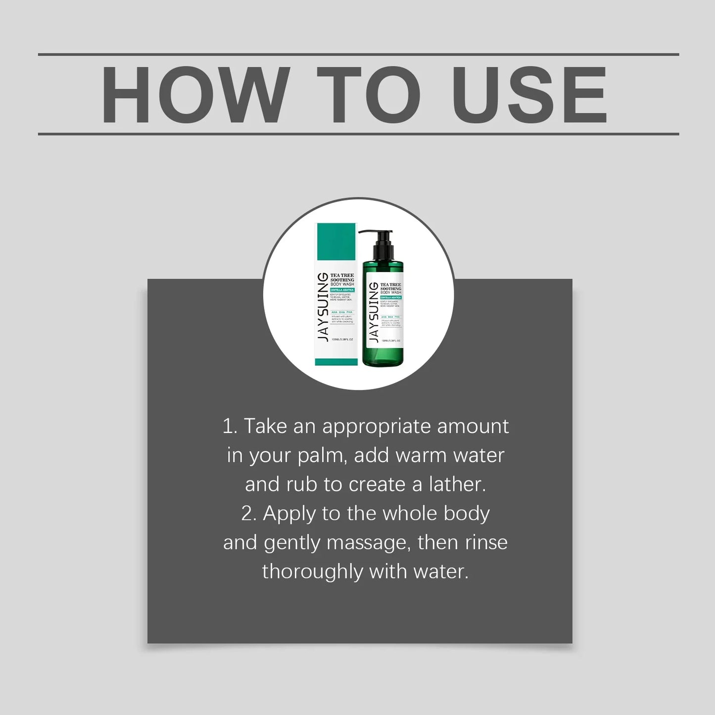 Tea Tree Shower Gel – Deep Cleanse, Acne & Odor Control