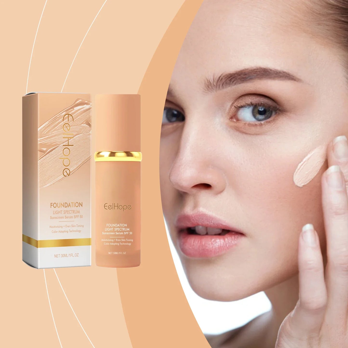 Eelhope Natural Finish Liquid Foundation – Sensitive Skin 30ml