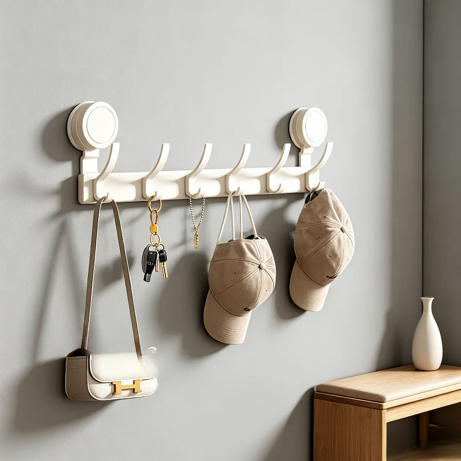 Aluminum Suction Cup Hooks Set of 8 – No-Drill Organizer