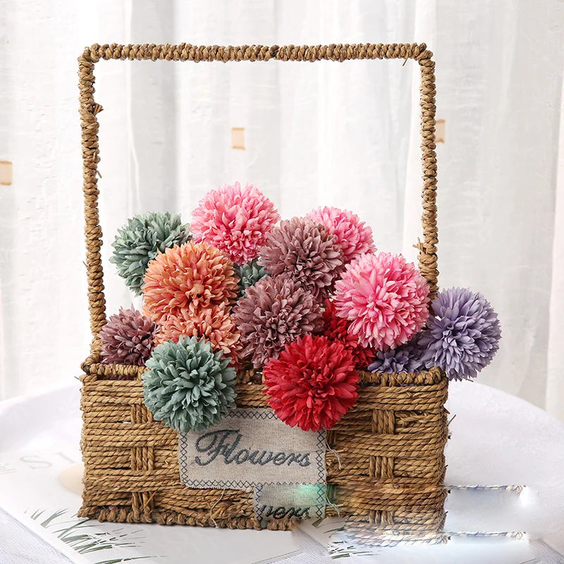 Silk Dandelion Flower Ball – Artificial Wedding Bouquet Decor